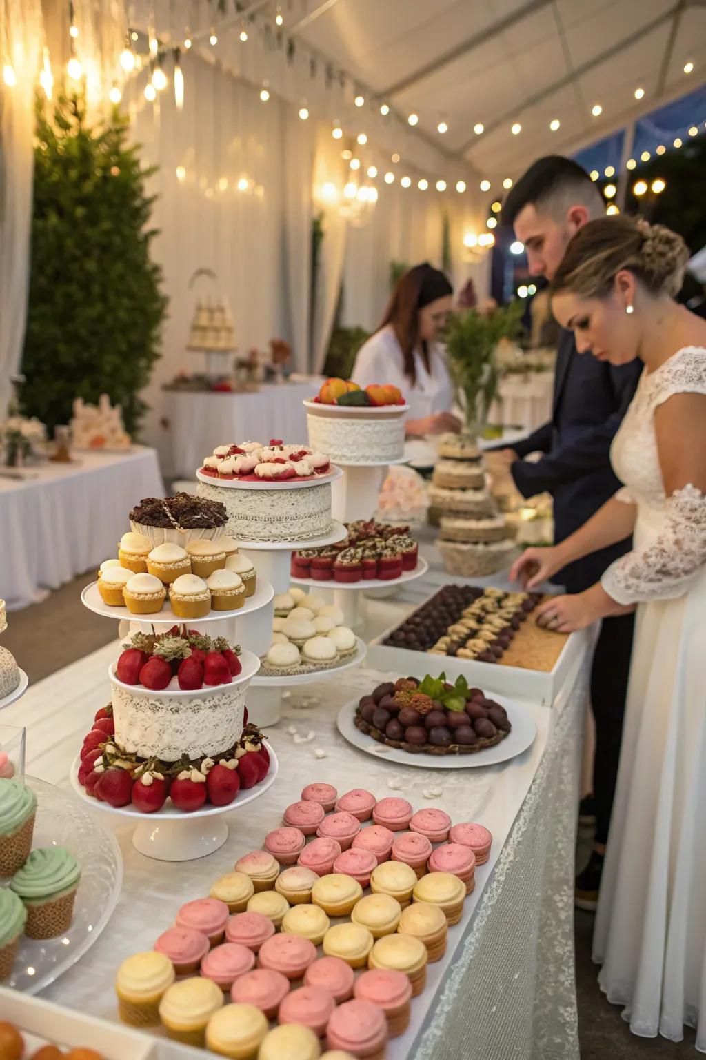 An engaging treat station inviting guests to get creative.