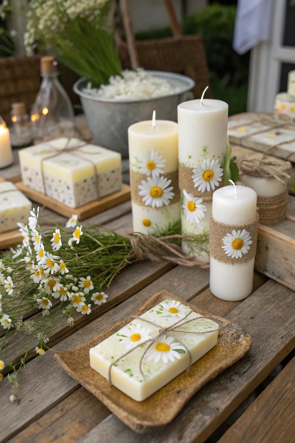 Express gratitude with daisy thank-you tokens.