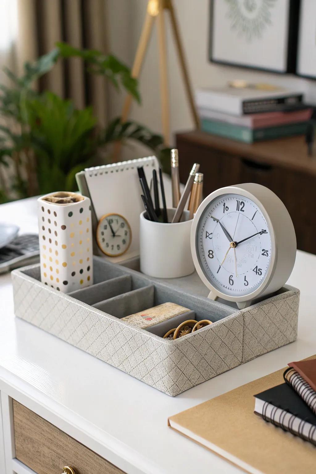Functional decor combines utility with style.