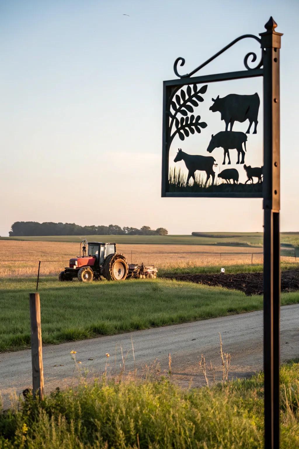 Playful profiled cut-outs that encapsulate the essence of the farm.