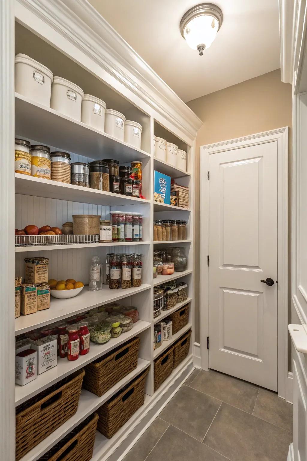 Refined pantry excellence thanks to simulated molding.
