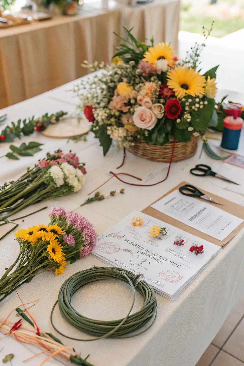Flower crowns introduce a whimsical flourish to your occasion.
