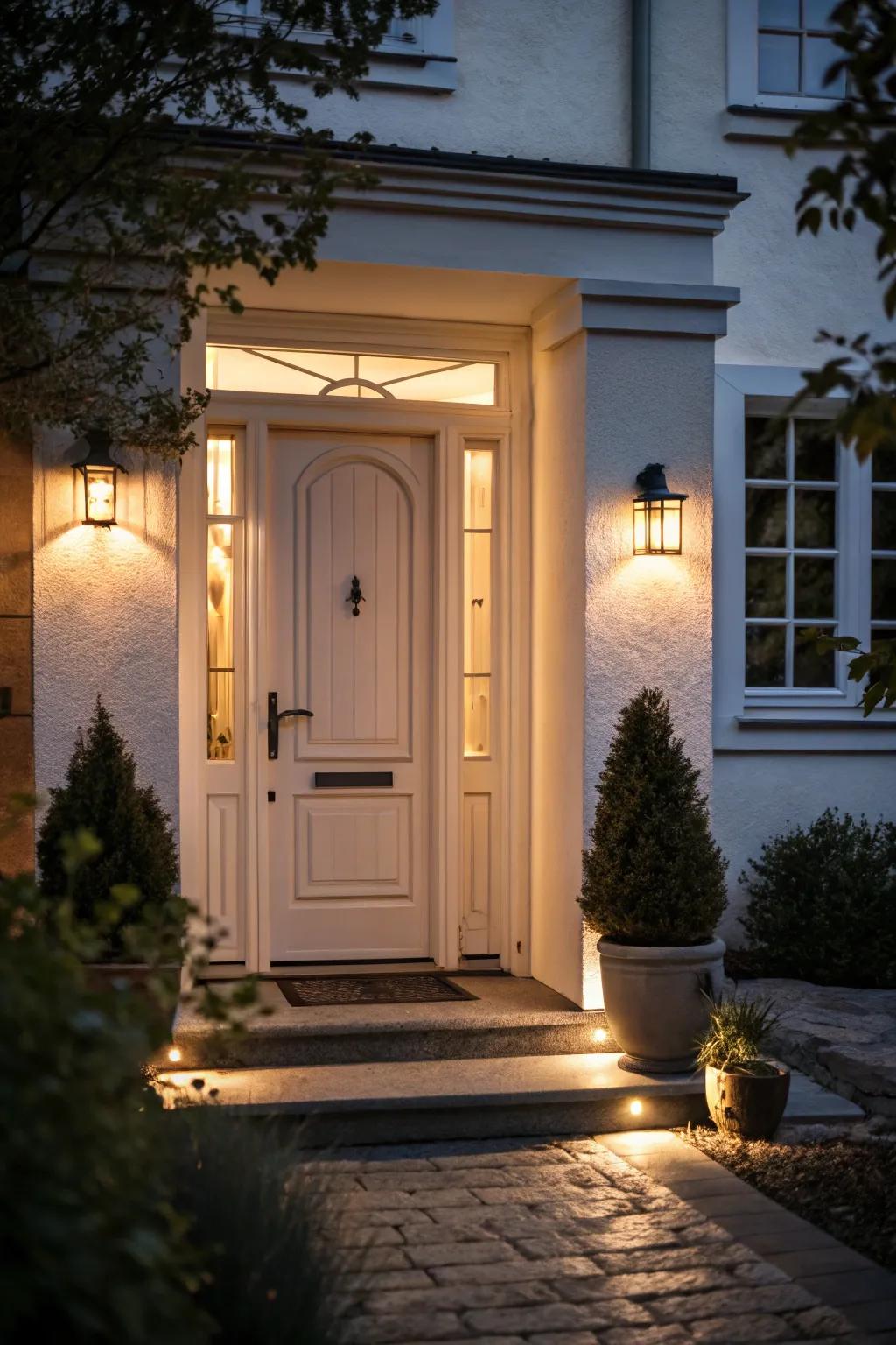 A magical element is contributed using hidden spotlights.