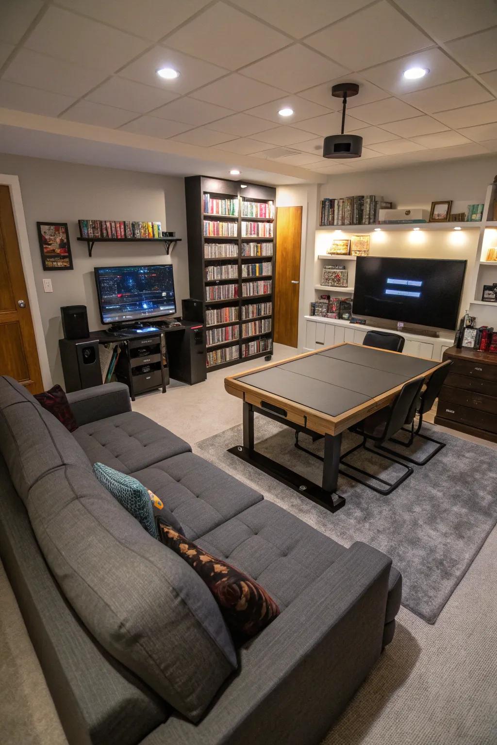 An adaptable setup adjusts to both gaming and productivity demands.