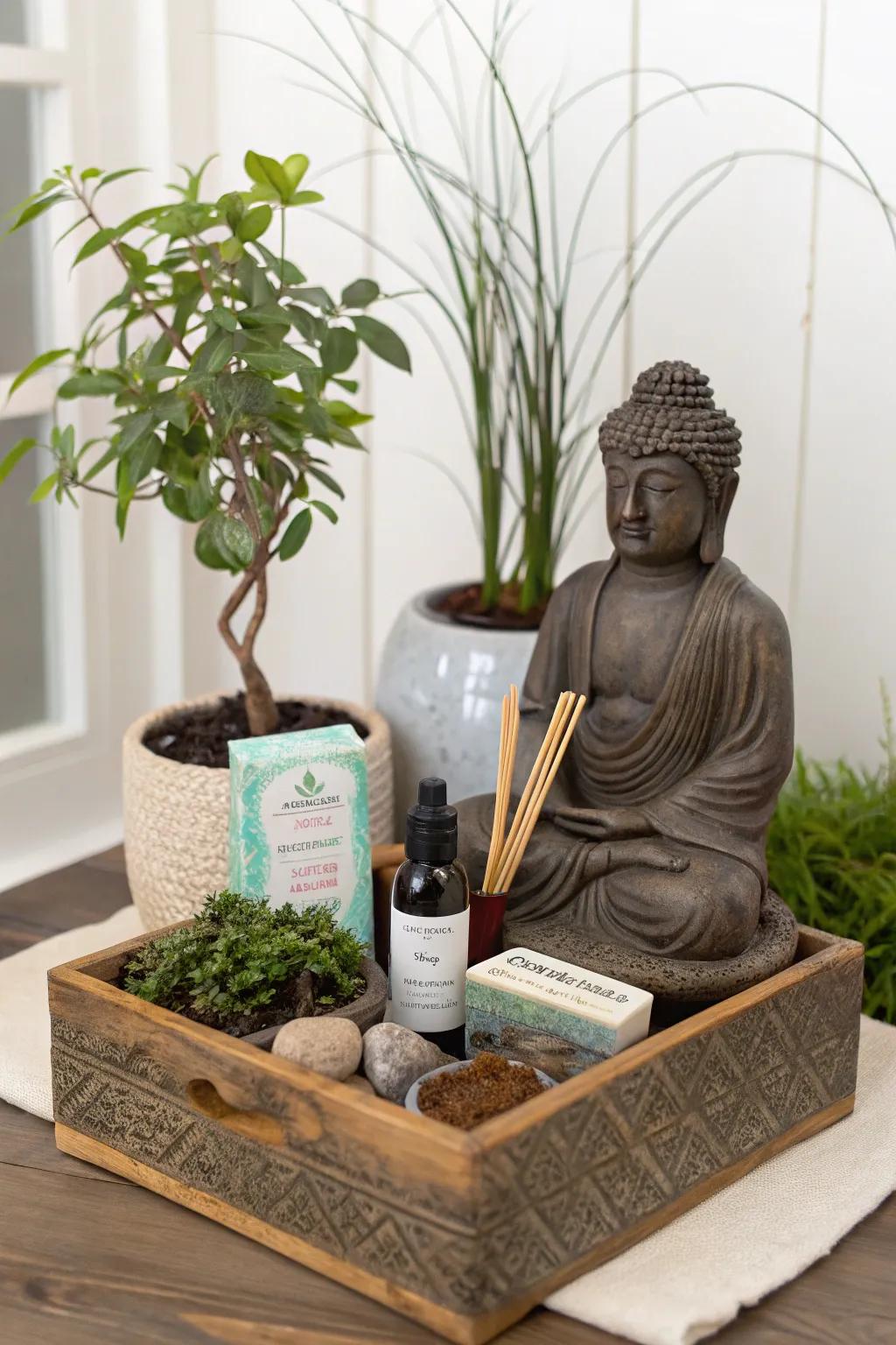 A zen-inspired basket crafted for tranquility and peace.