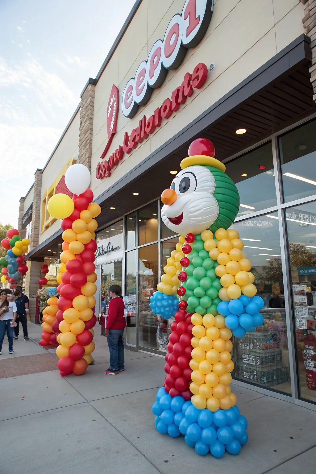 Themed balloon sculptures inject character and merriment into the function.