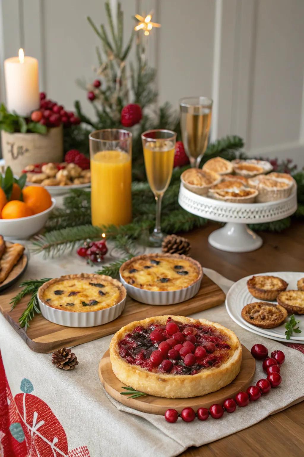 Start the day off right with a cheerful holiday brunch.