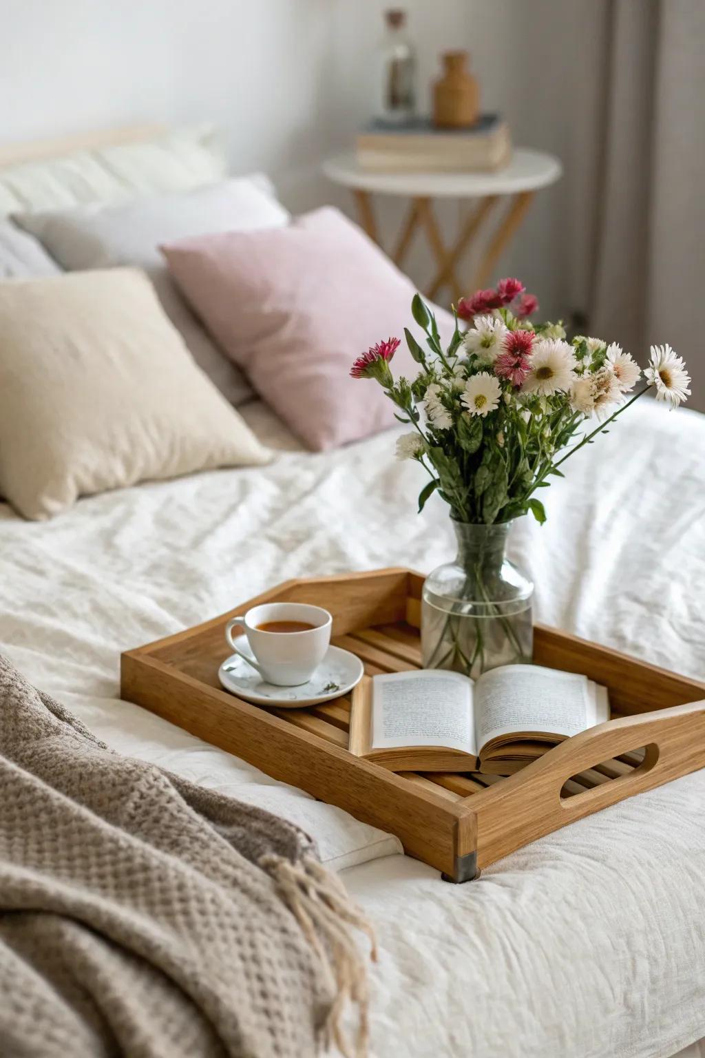 Natural touches infuse coziness and charm into your bedroom.