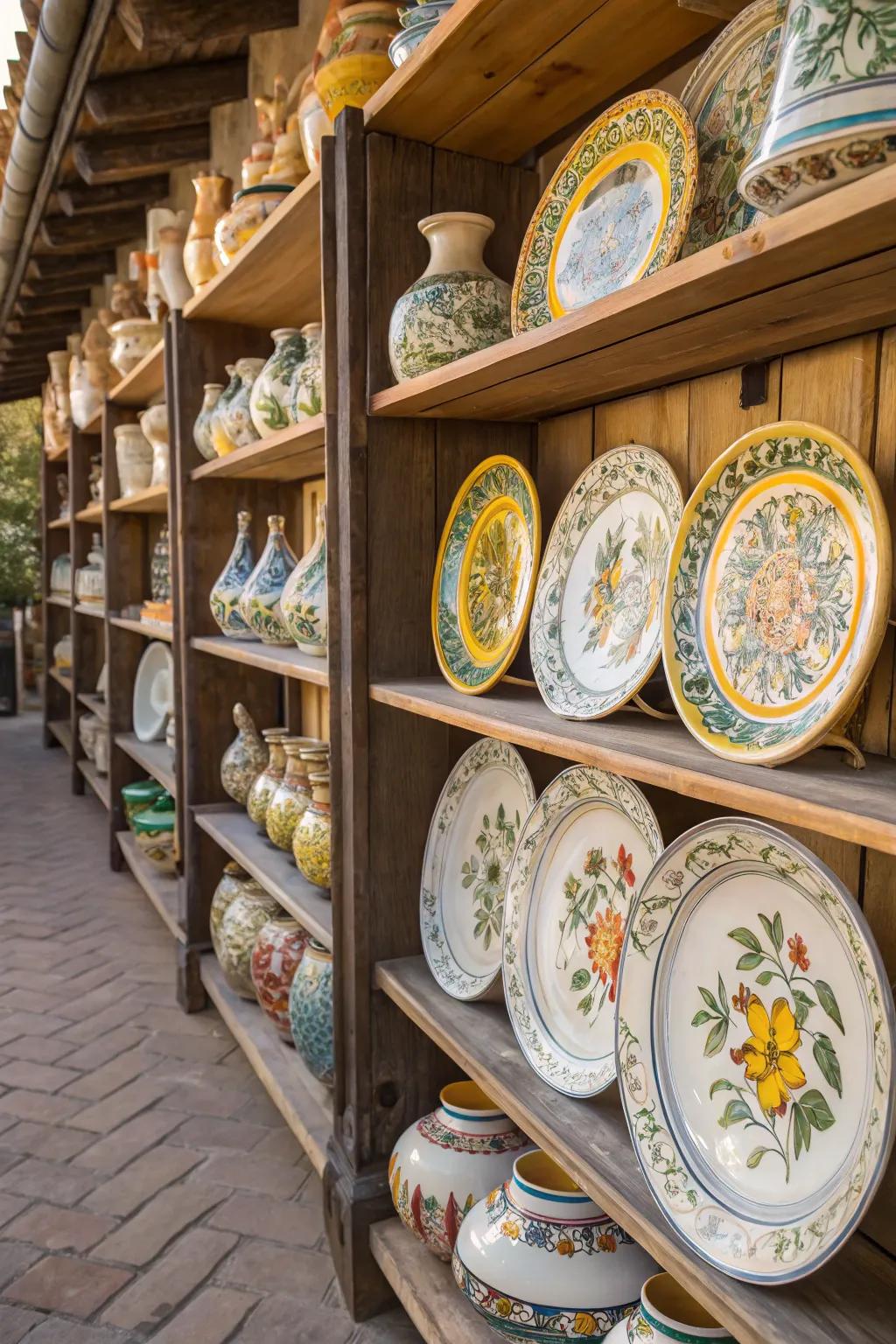 Hand-fashioned embellishments introduce unique charm to your abode.