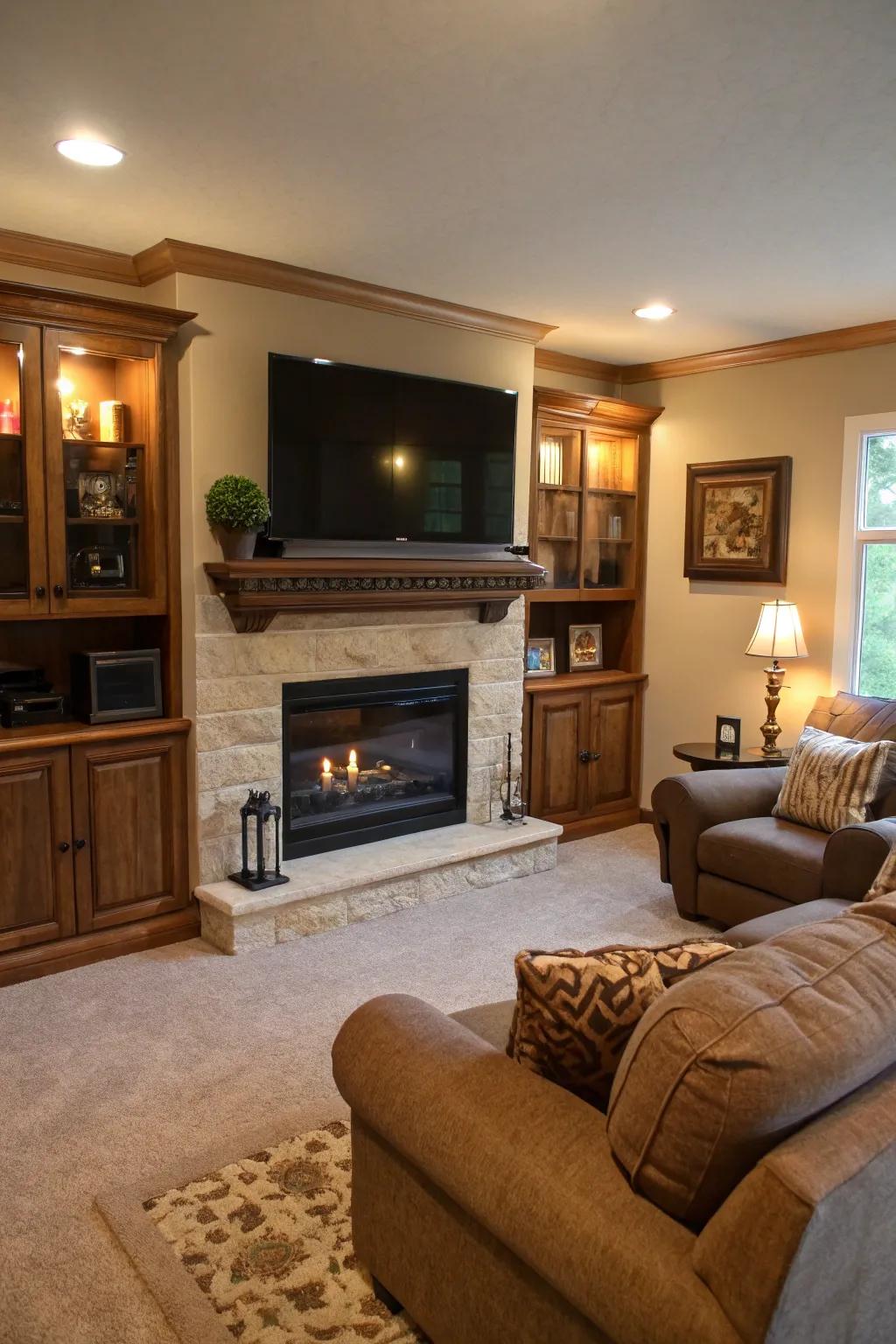 A special area for entertainment.