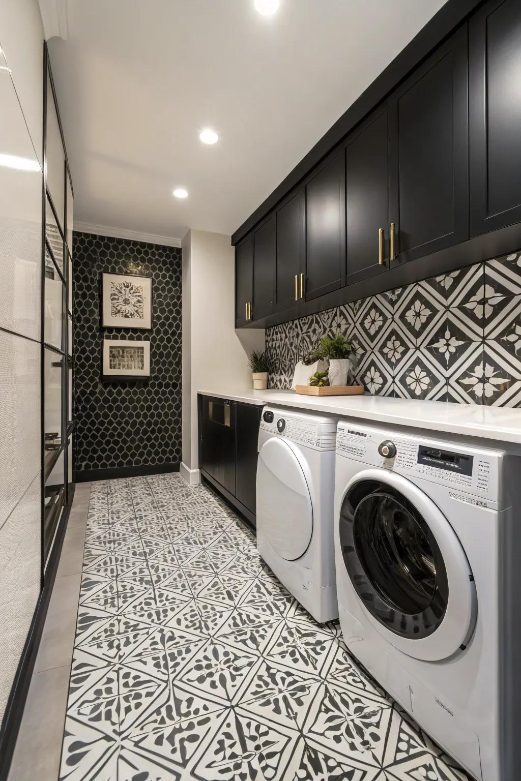 Monochrome creates a dynamic and timeless contrast.