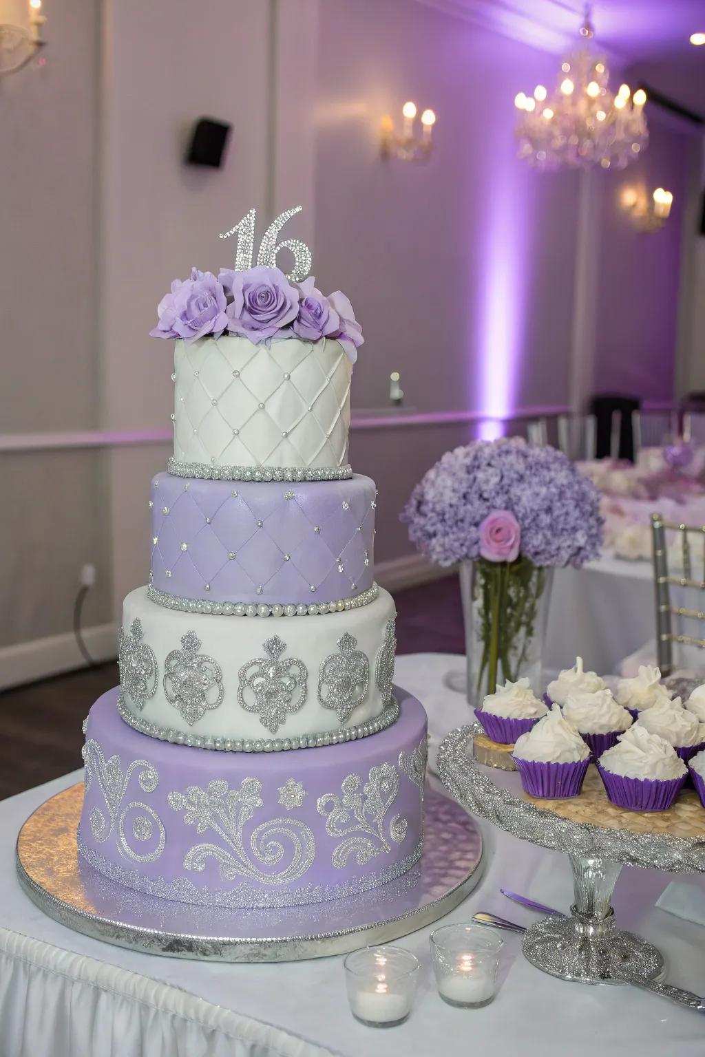 A beautifully adorned cake that serves as both dessert and decor.