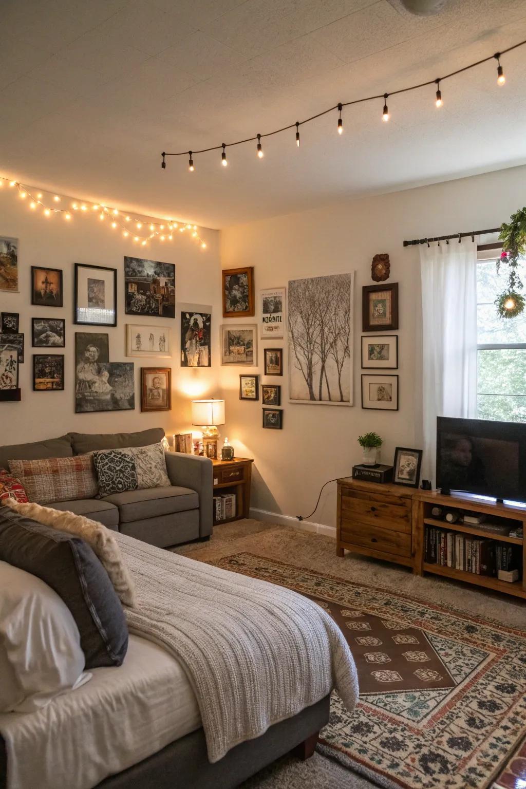 Personal touches make the area feel uniquely yours.