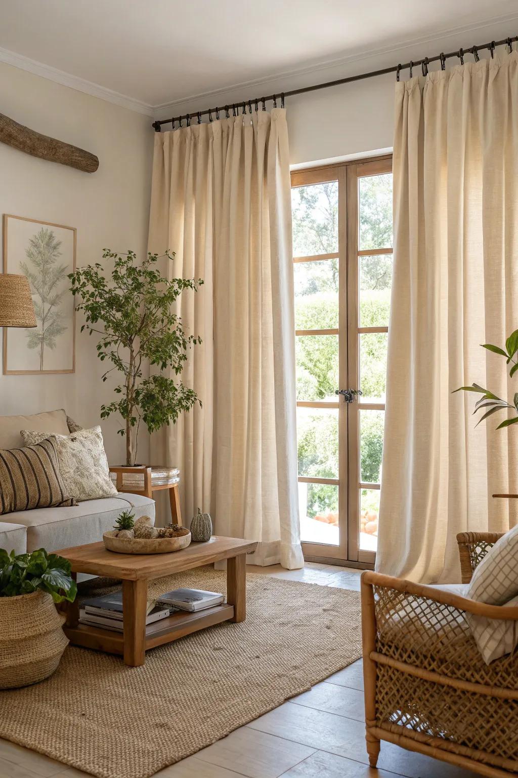 Sustainable materials blend style and environmental awareness.