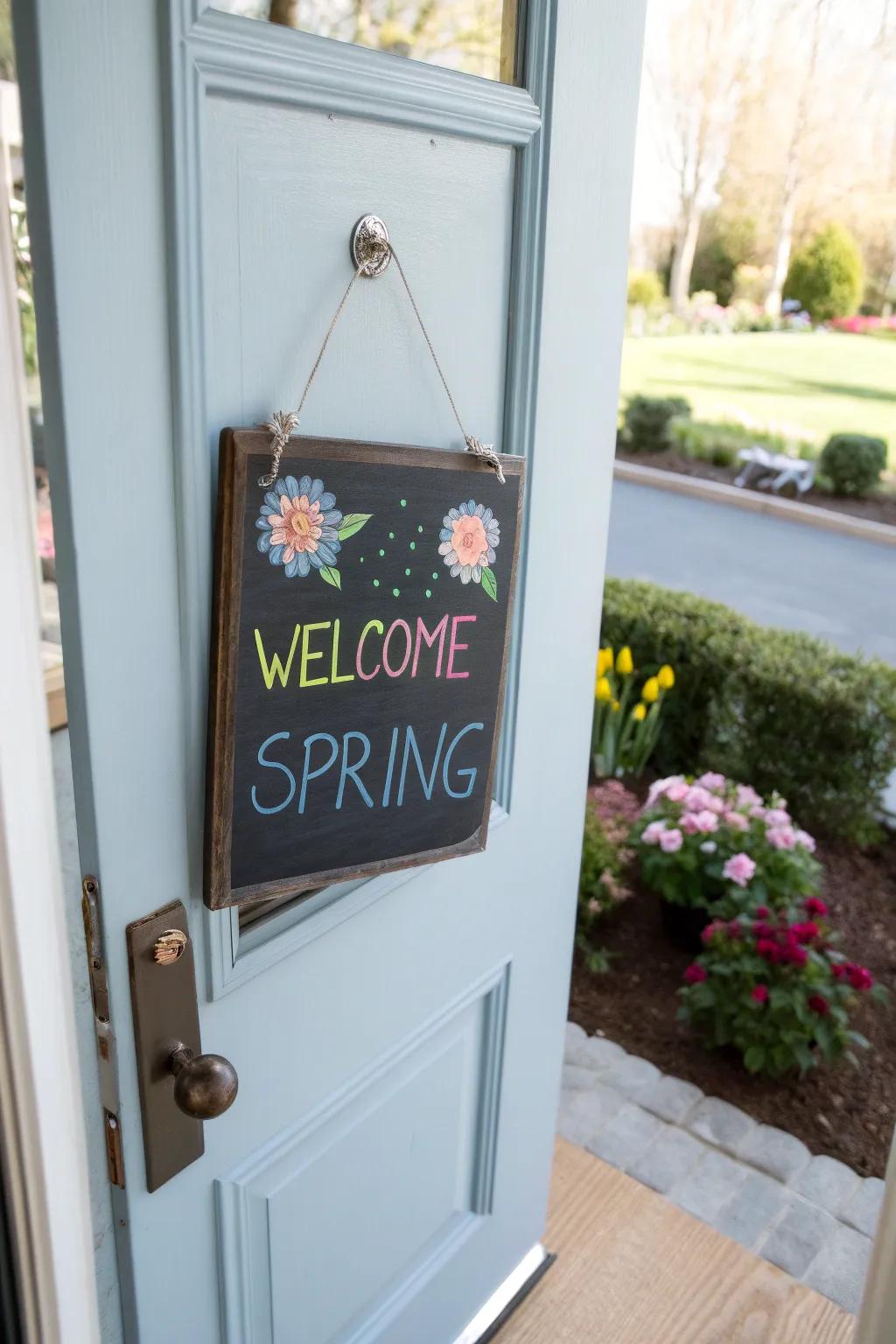 A slate plaque delivers adaptable and imaginative communication.
