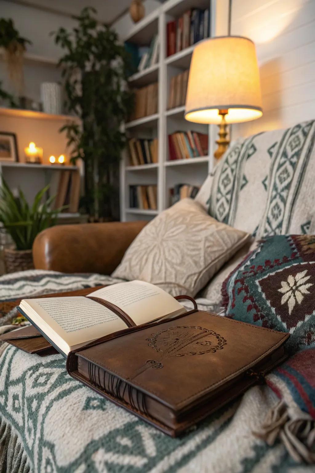 Personalized journals encourage creativity and introspection.