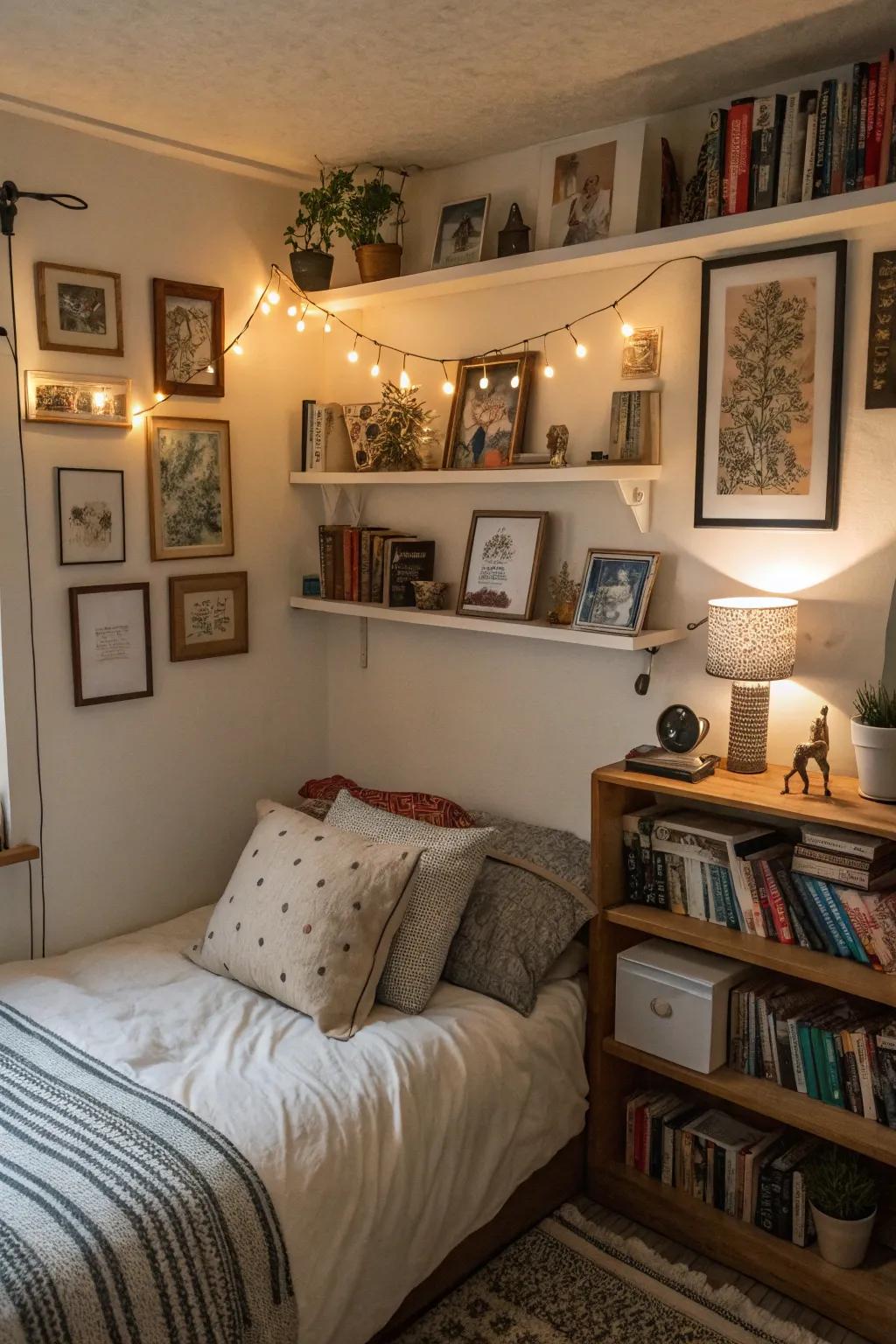 Personal details make the space unique.