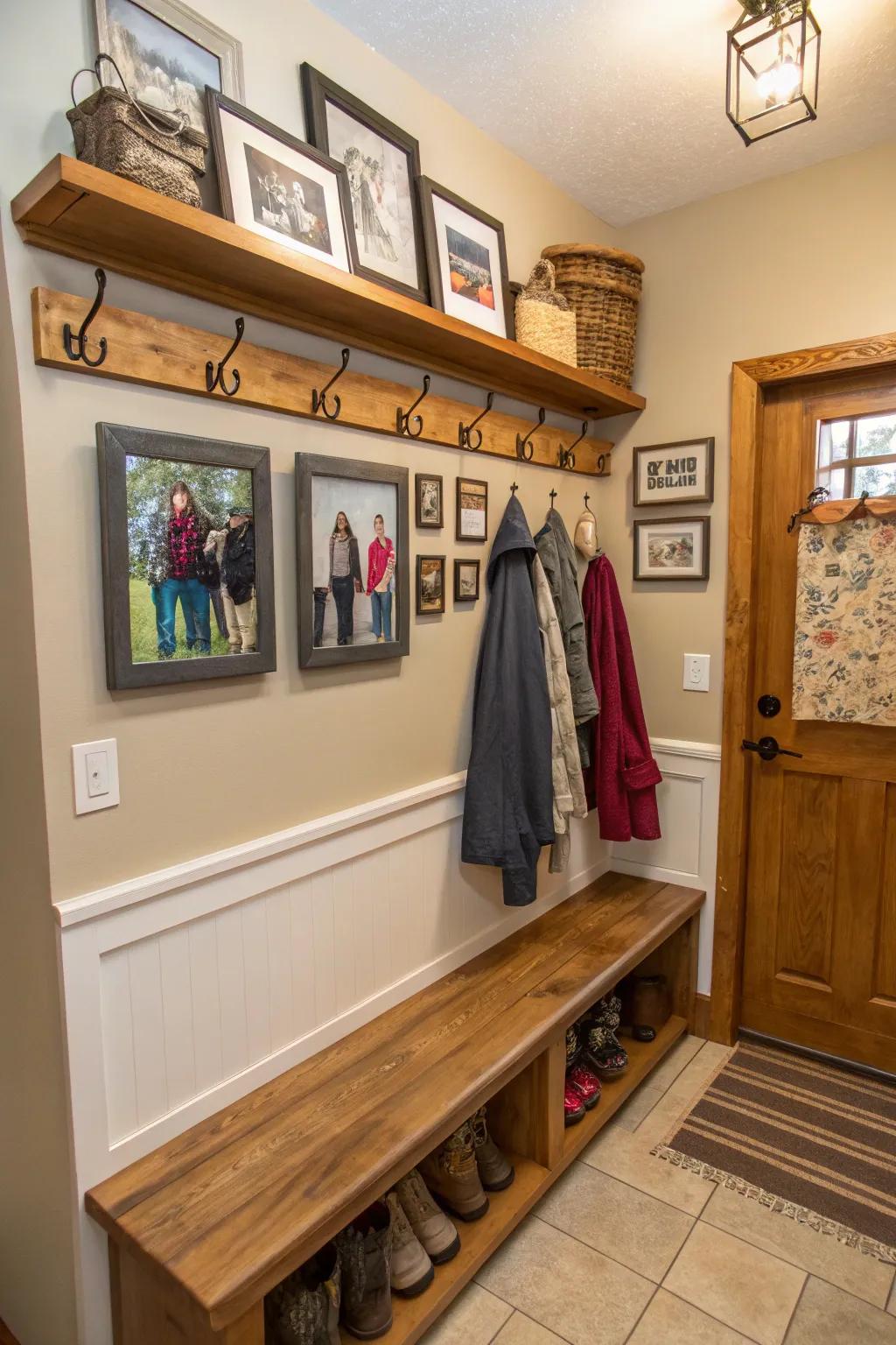 Individual touches create a mudroom that’s uniquely yours.