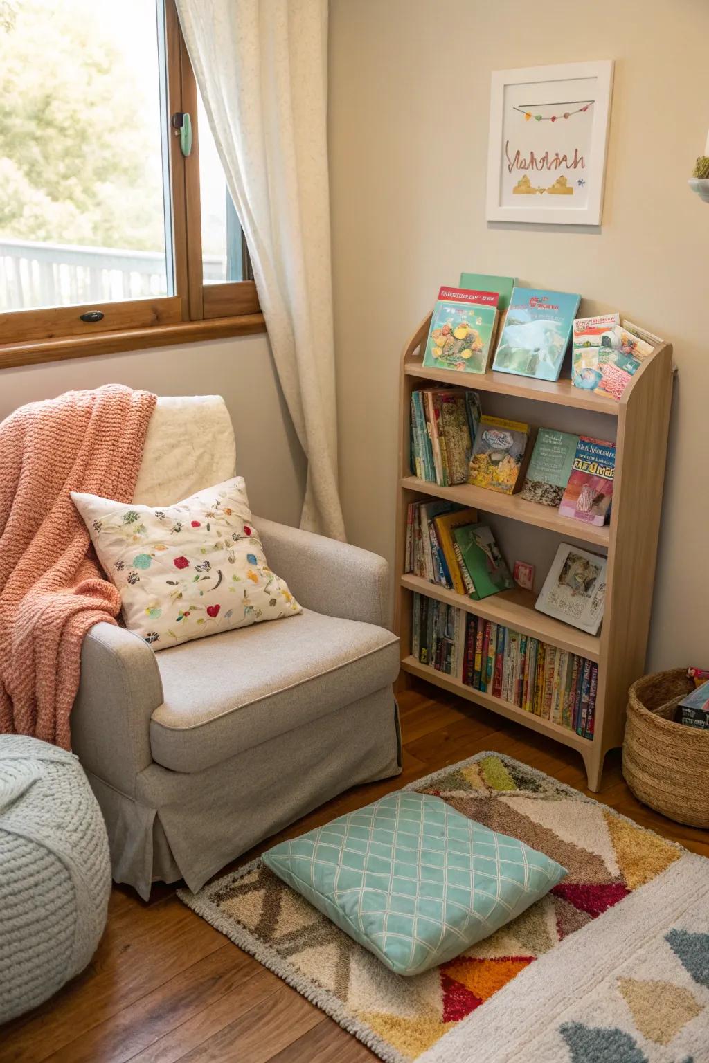 A nook fosters a love for literature.