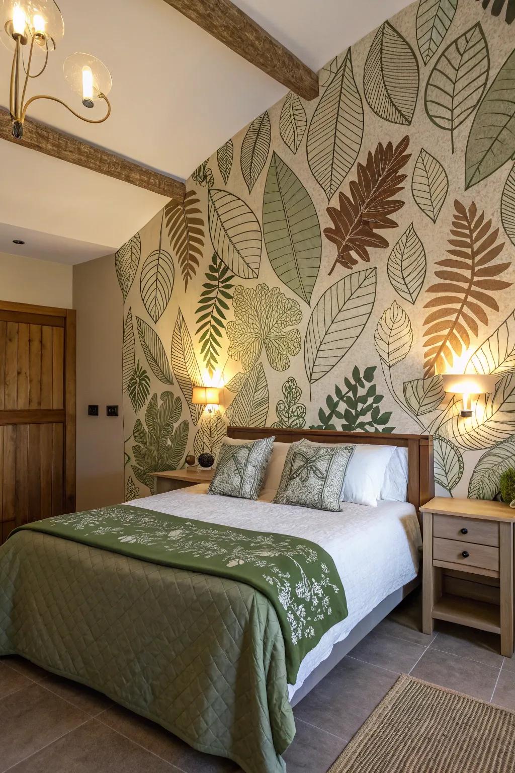 Nature-themed decoration boosts the outdoor link.