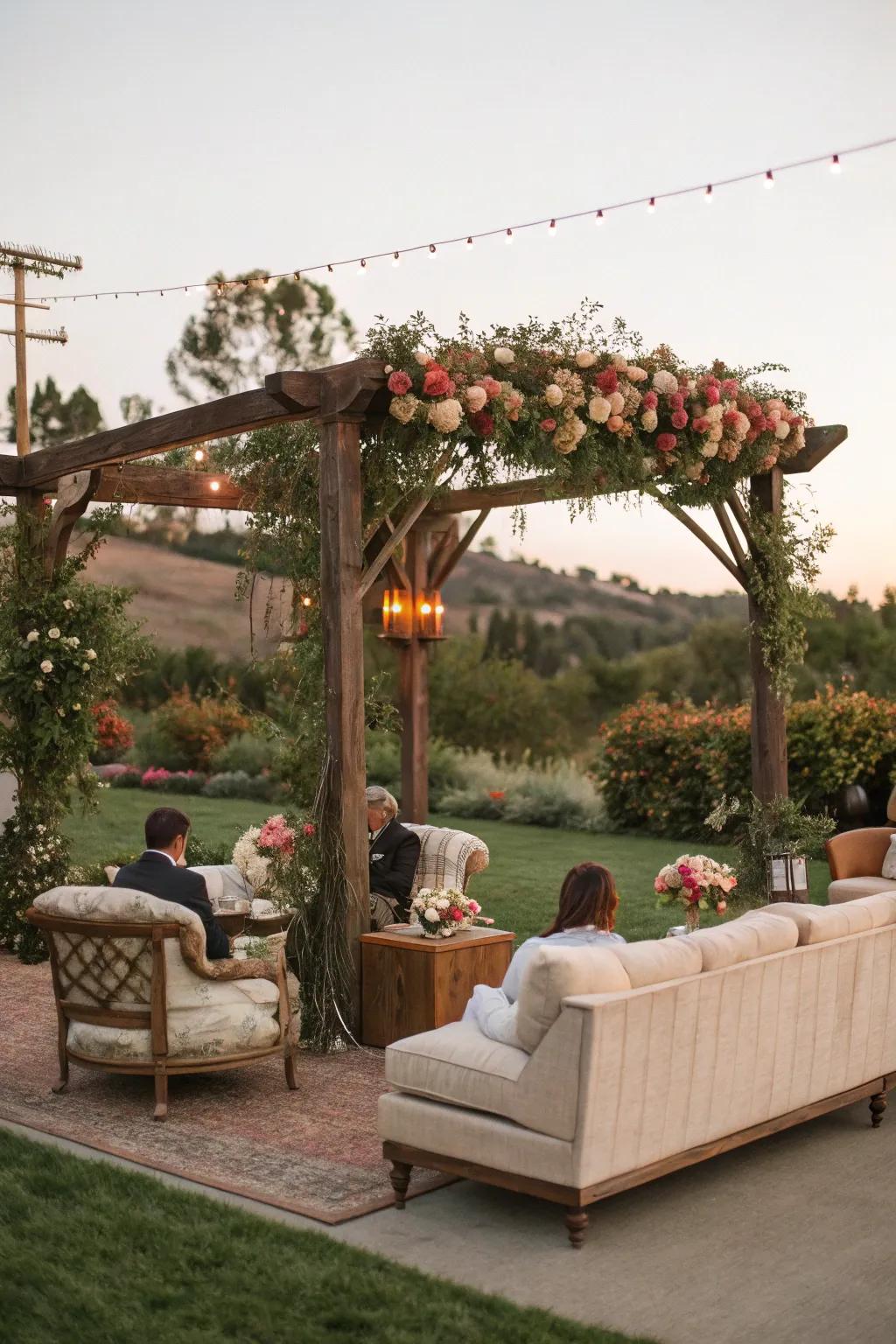 Establish welcoming areas with retro guest spots.