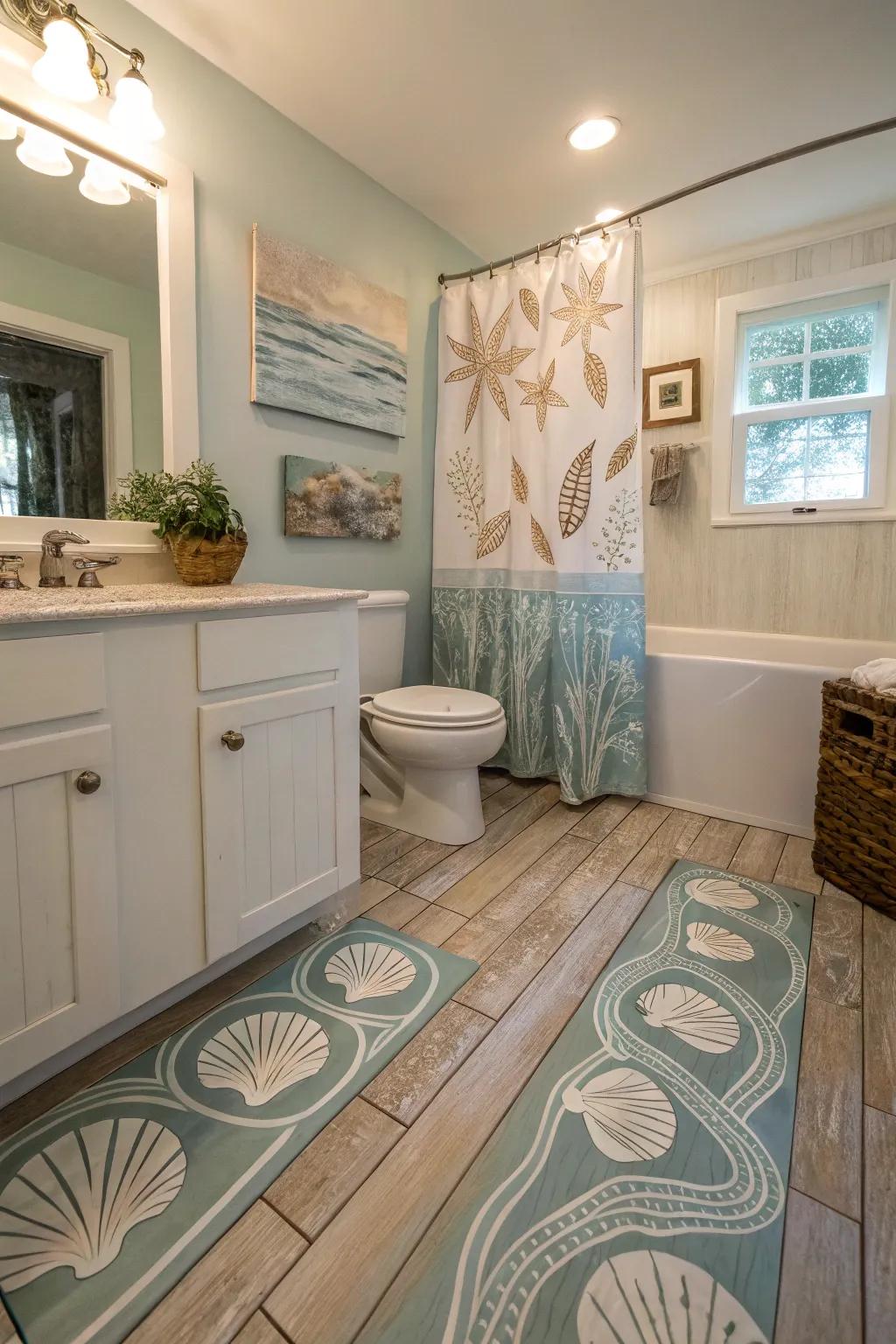 Organic themes cultivate a soothing, outdoor-inspired ambiance.