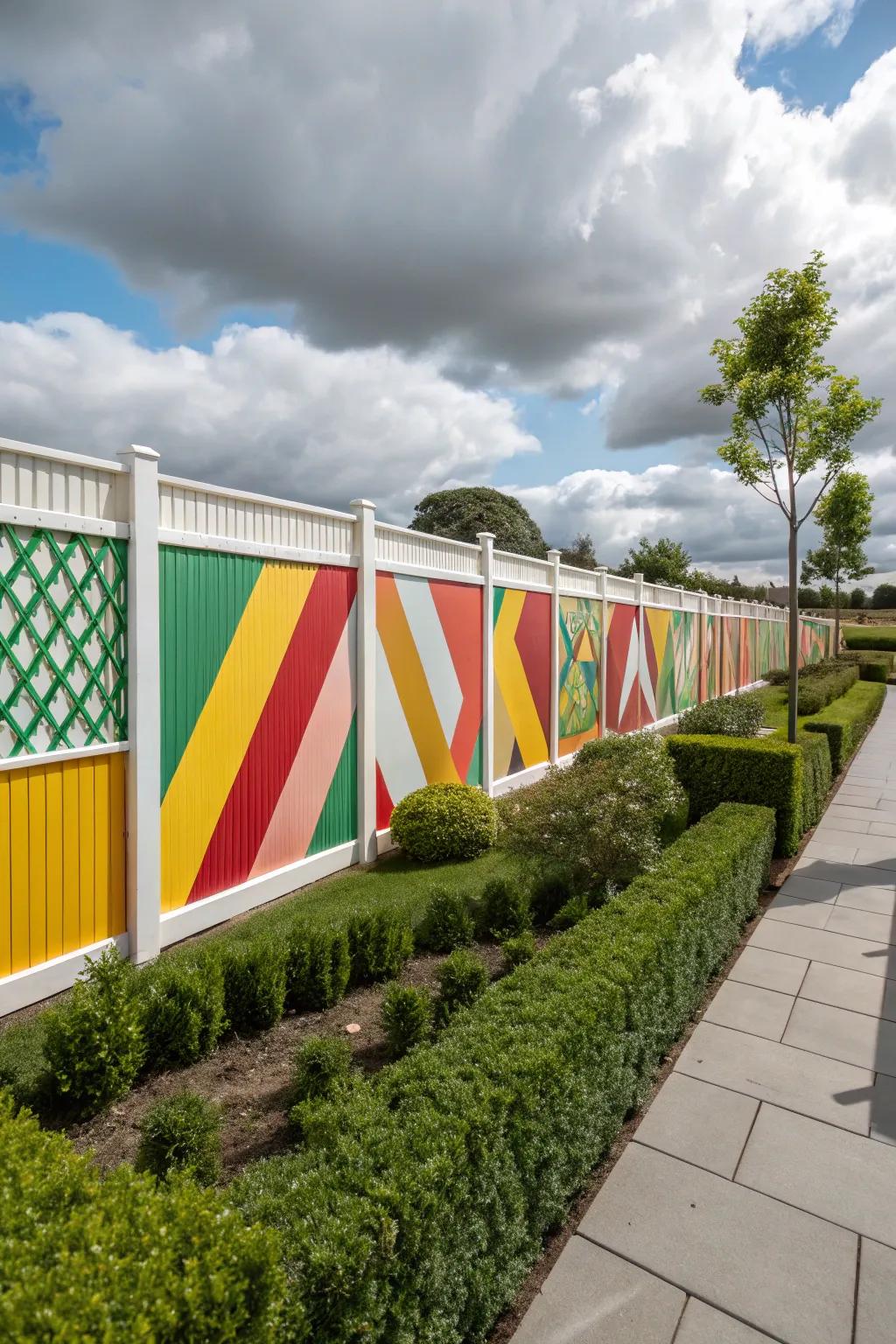 Geometric designs offer a stylish, modern aesthetic.