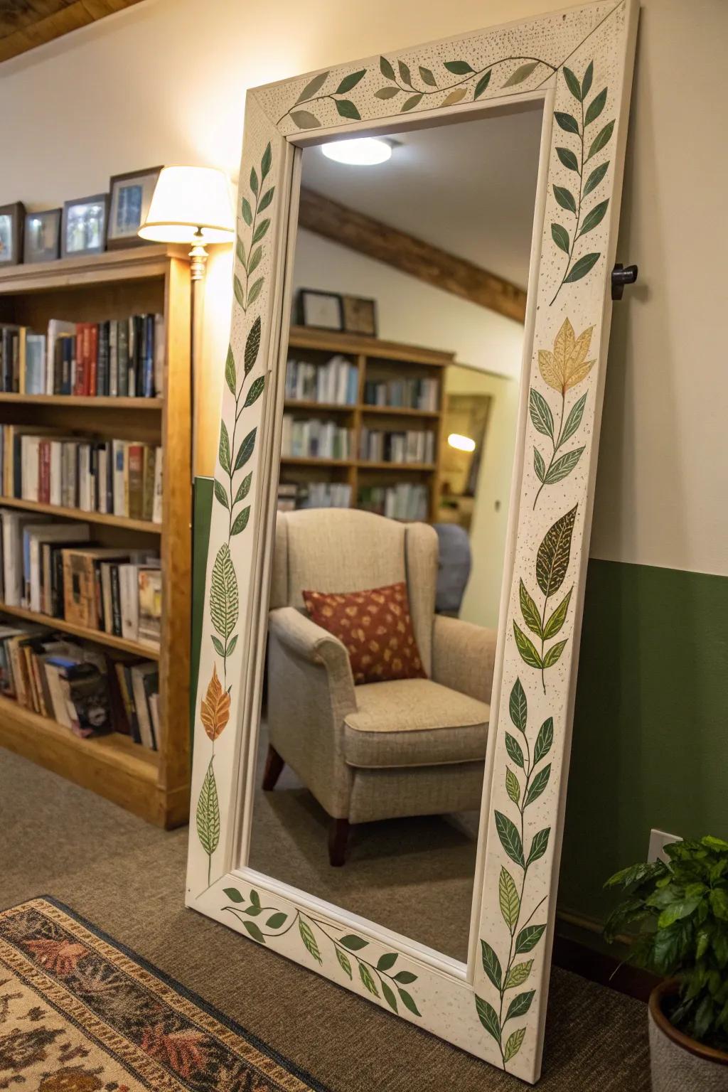 Natural motifs fashion a soothing ambiance.