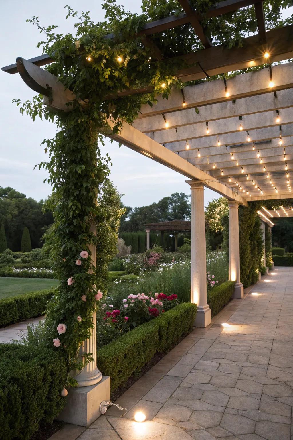 Inlaid lights whisper of understated elegance.