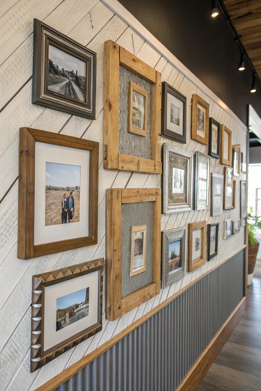 A textured gallery exposition that begets dimension and intrigue to any locale.