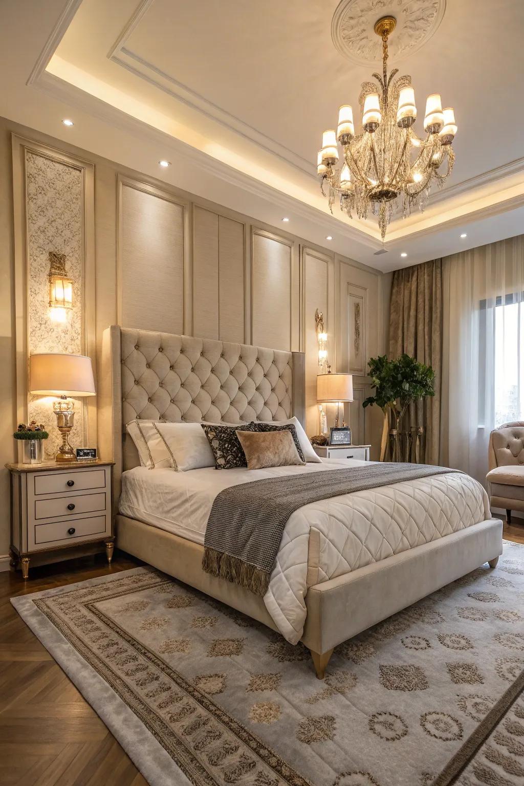 Upholstered beds ensure a high degree of comfort and luxury.
