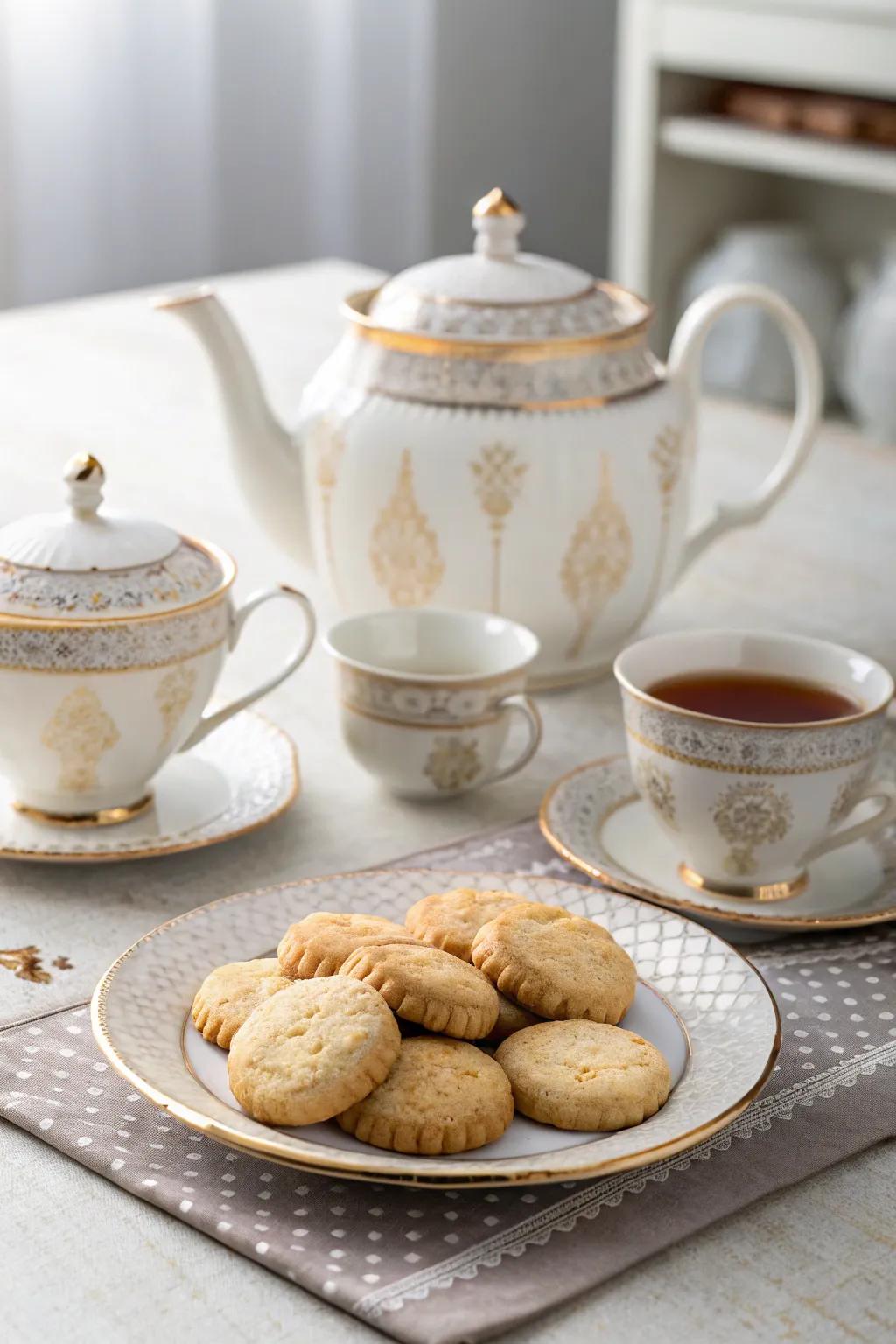 Elevate tea time with a beautiful fine ceramic tea set.