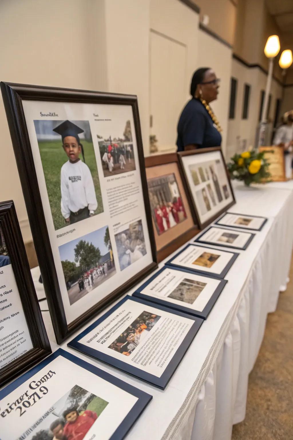 A journey captured in photos, celebrating the graduate’s path.