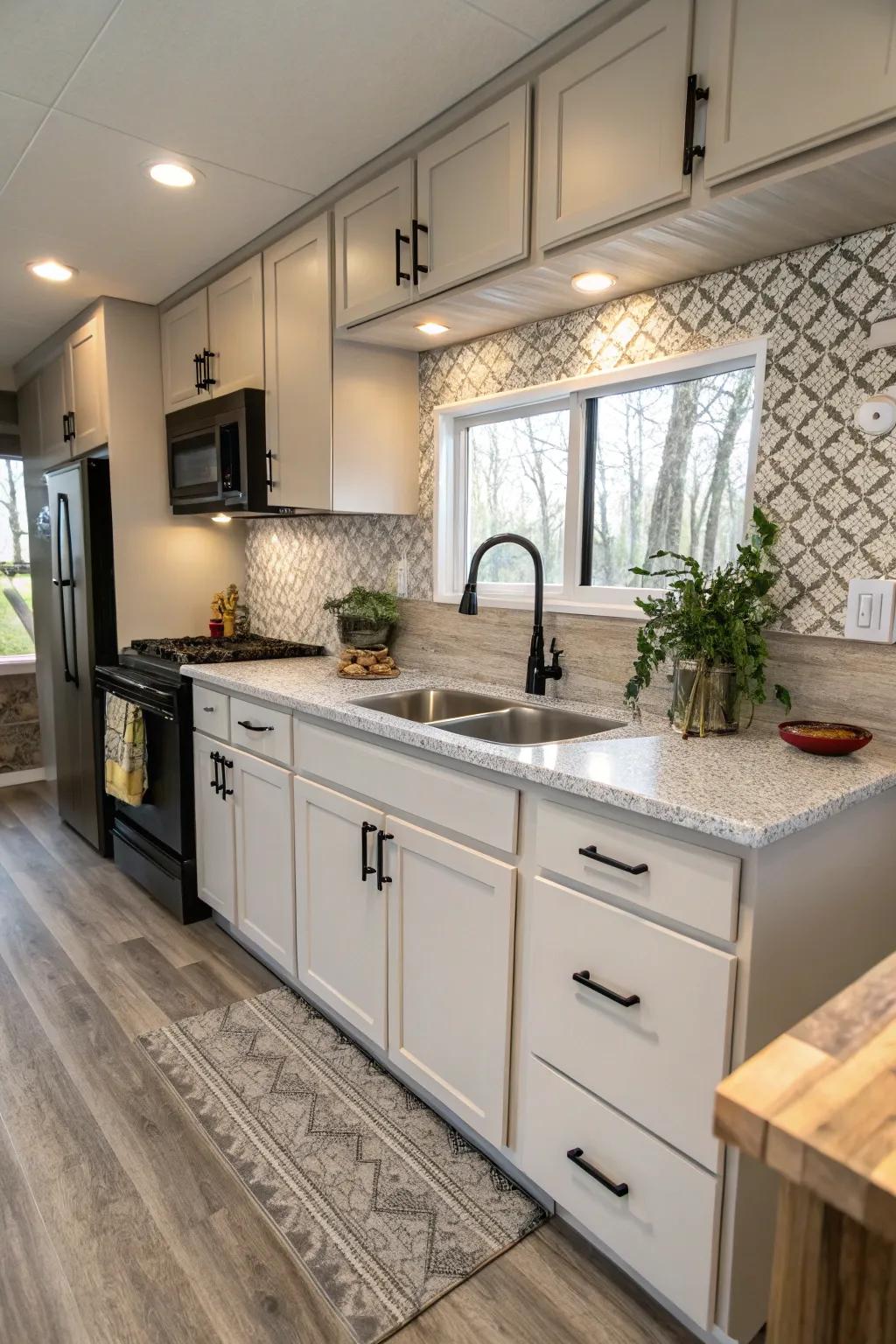 Enhancing kitchen depth and style with backsplashes.
