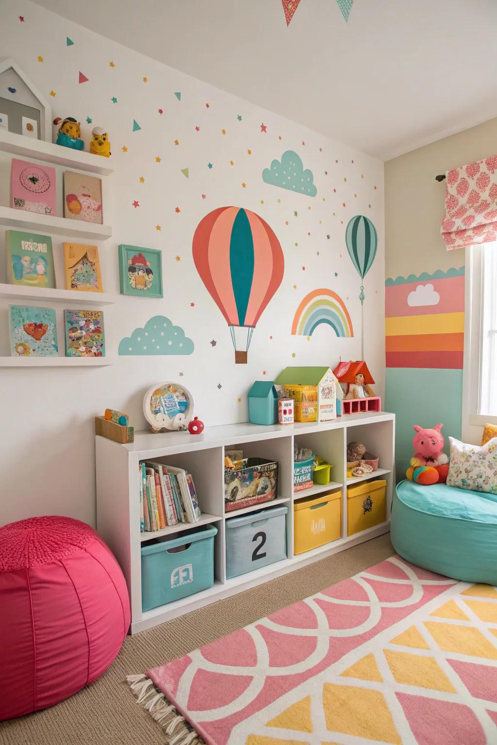 Detachable decor allows for easy updates and personalization.