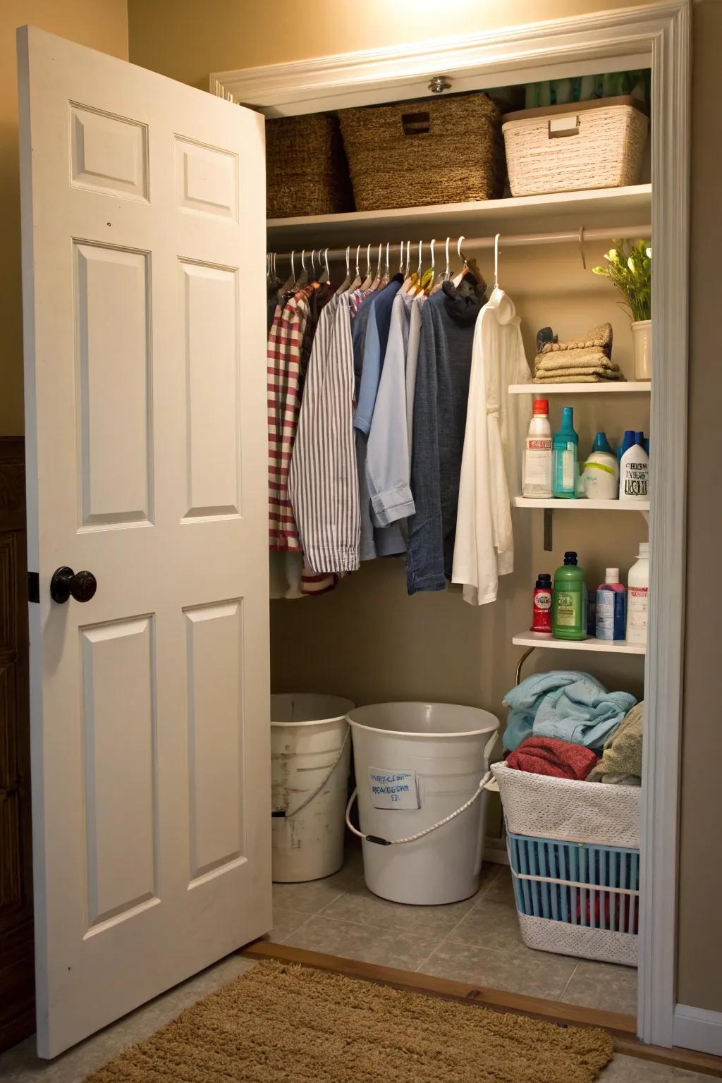 Every inch counts: door space is perfect for additional storage.