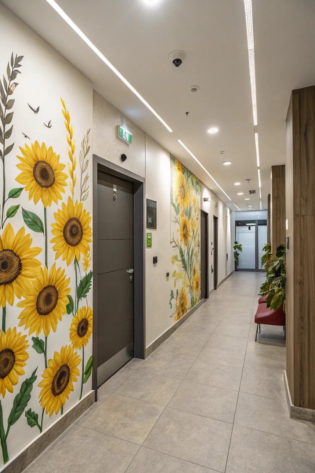 Cheerful sunflower room accents for any home.