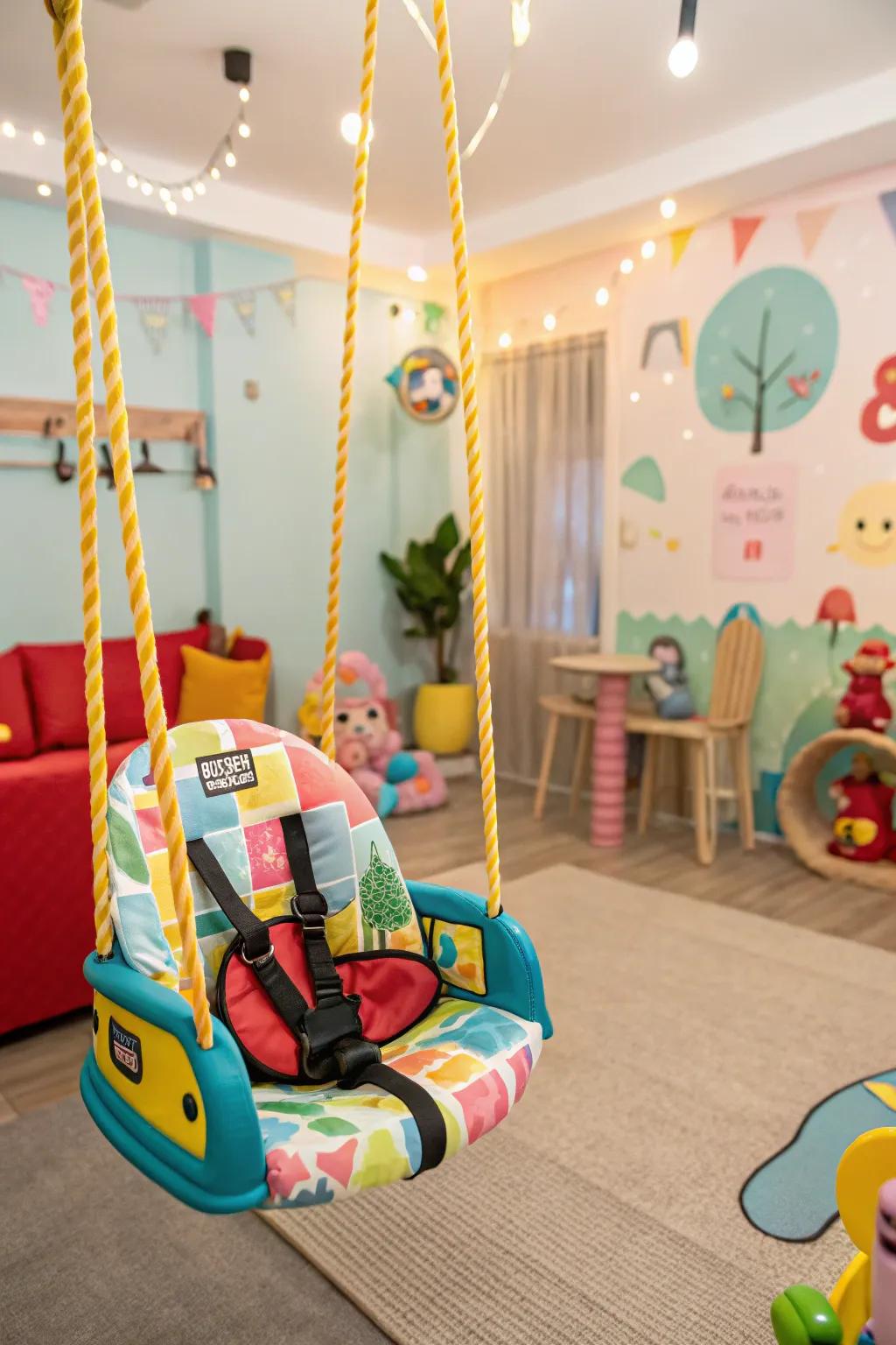 A tiny tot swing is the ideal mix of safety and fun for your child's play area.