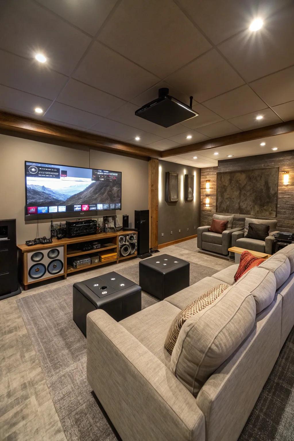 Immerse yourself in sound with a premium audio setup.