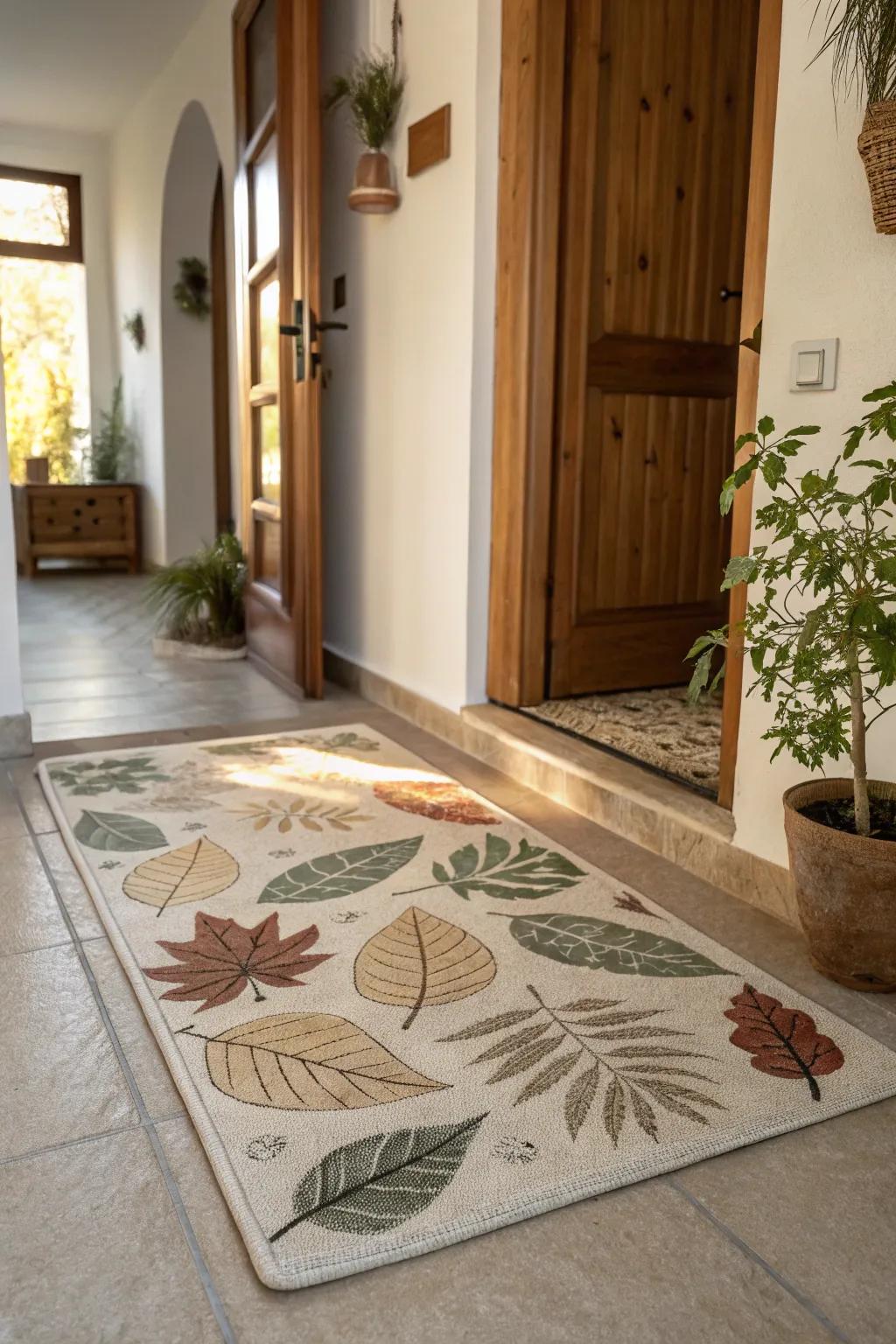 Invoke tranquility with nature-inspired floor covering designs.