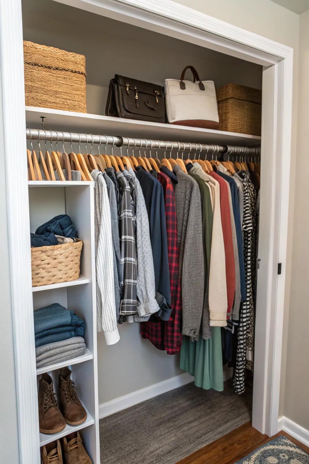 Efficient hanging solutions for those passionate about fashion.