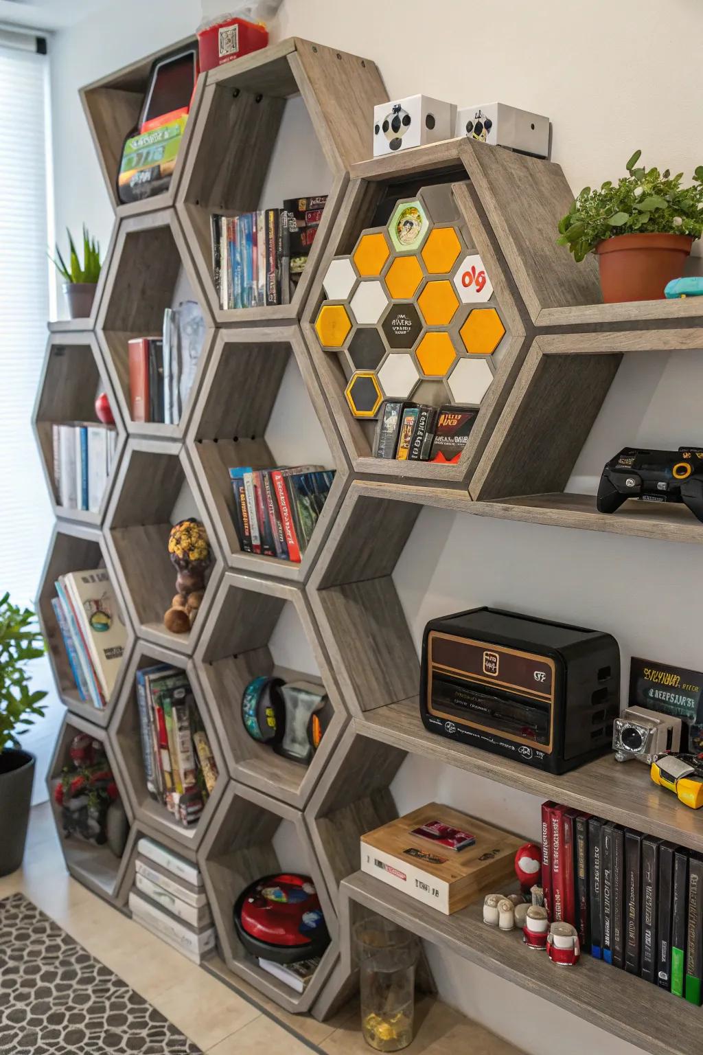 Geometric tiers contributing an artistic nuance to video game archiving.