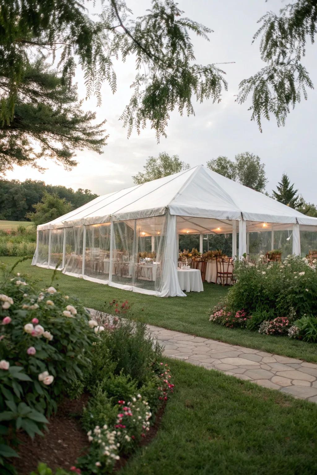 Incorporating the outdoors engenders a harmonious backdrop.