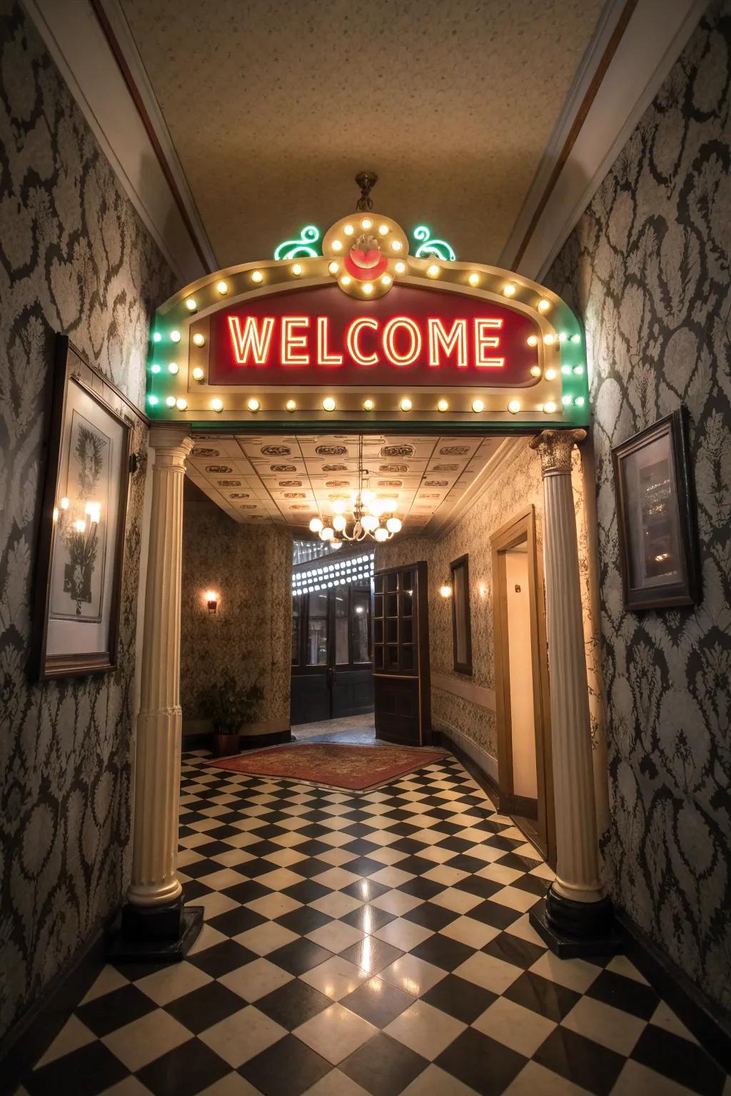 Infuse retro charm with a lightbox.