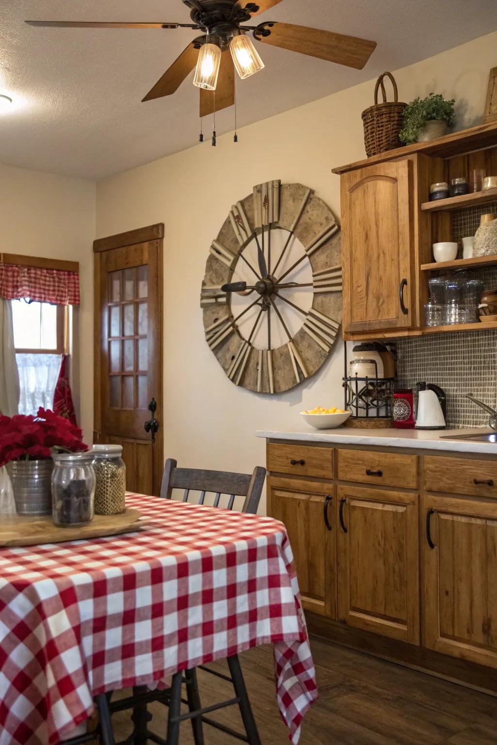 A vane timepiece injects an efficient, peculiar feel into your decoration.