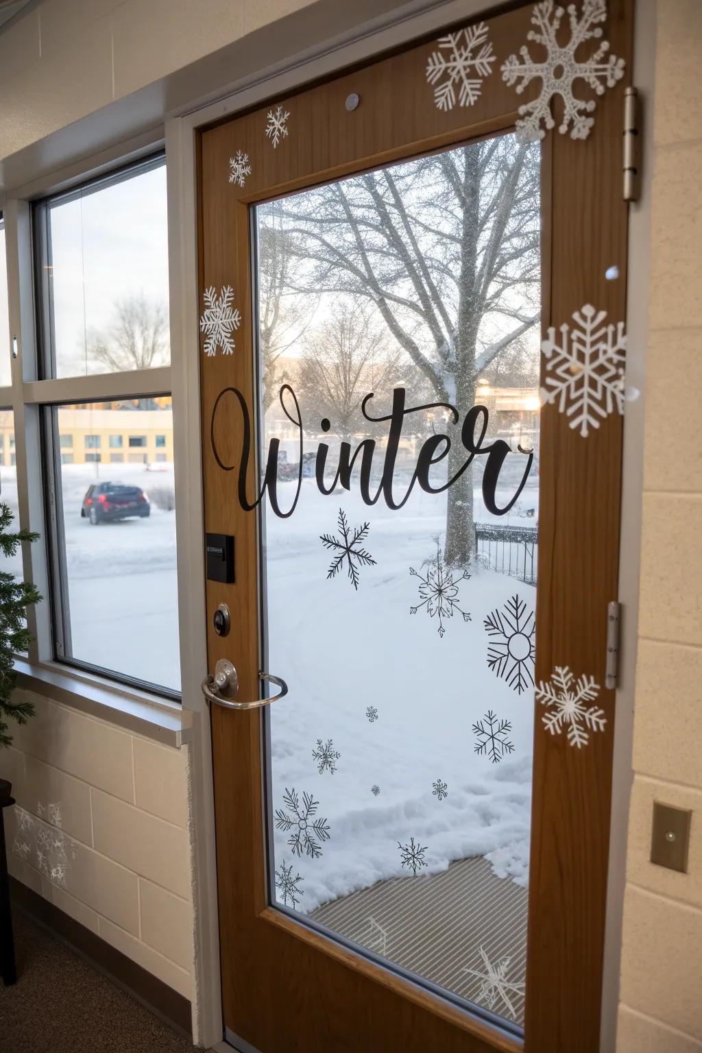 Motivate with a winter paradise saying.