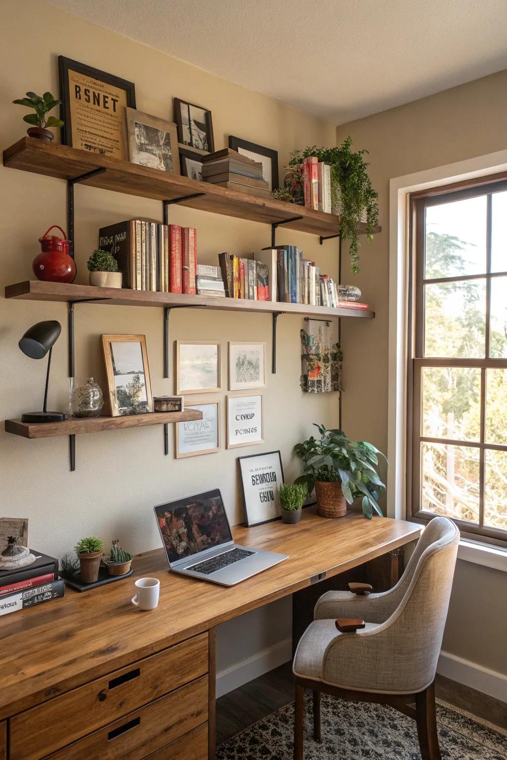 Vertical setups maximize what you have without cluttering the desktop.