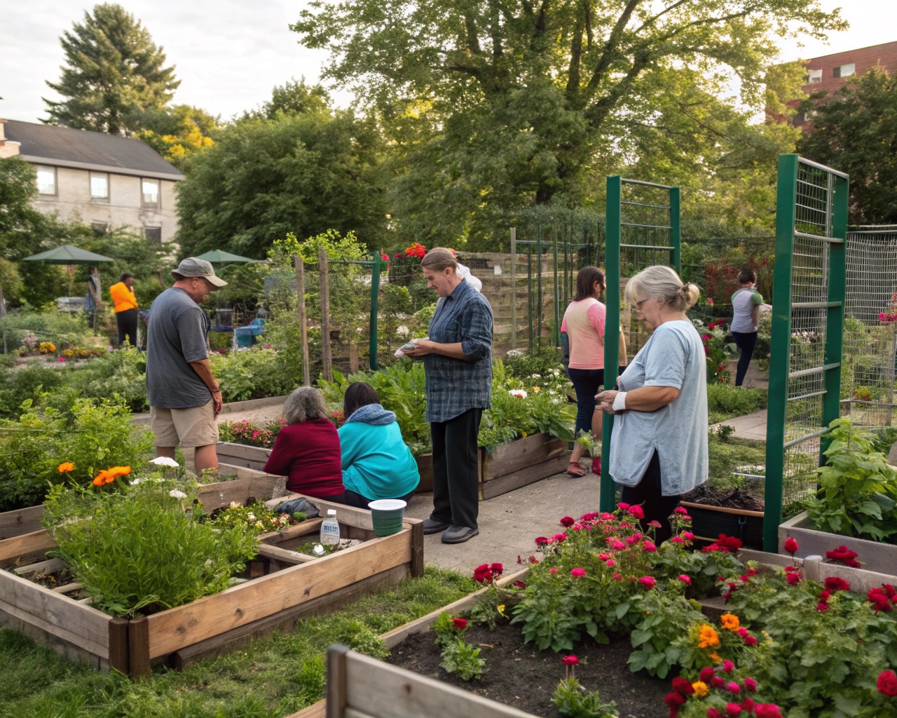 Engage with your local gardening community through plant exchange networks for a diverse garden.