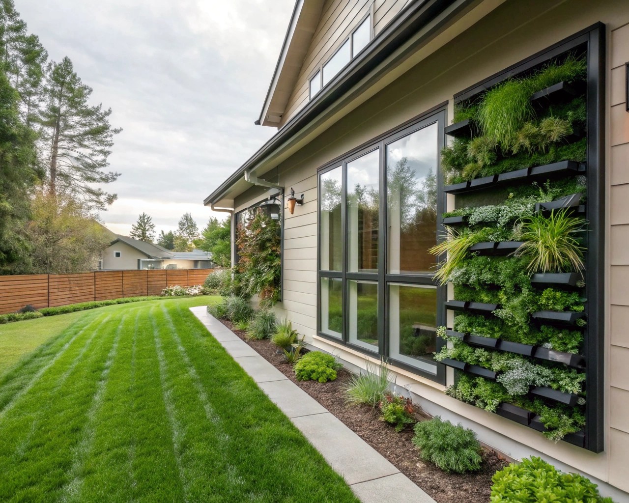 Self-watering systems make maintaining vertical gardens easier, ensuring each plant receives adequate water.
