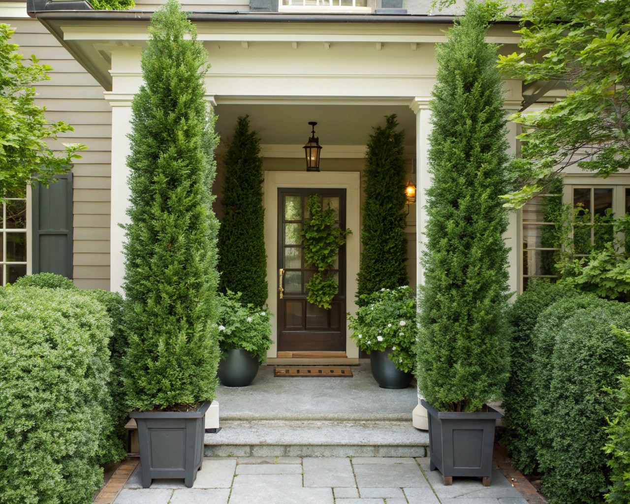 Strategic plant selection transforms functional walkways into engaging experiences.